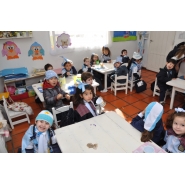 Festejos por el Día de la Bandera con los niños de Jardín